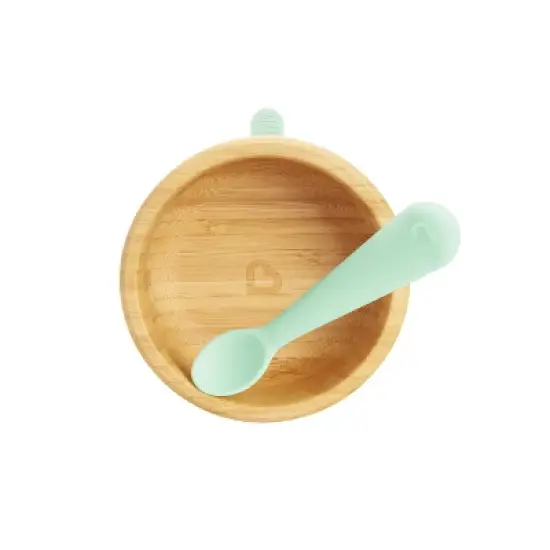 Munchkin Bamboo Suction Dining Bowl with Silicone Spoon image {4}
