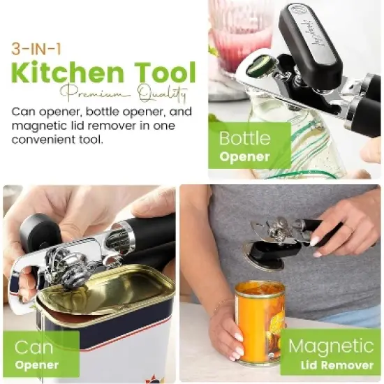 Manual with Soft Grip Handles, Easy Turn - Magnetic Lid Remover image {3}