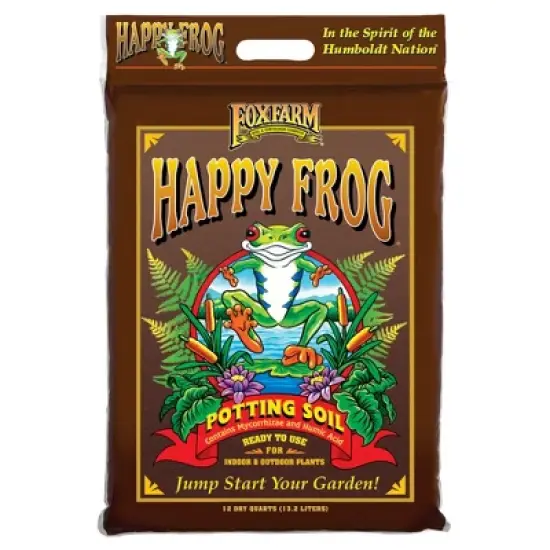 FoxFarm FX14053 + FX14054 Ocean Forest Organic Plant Potting Soil with Happy Frog Nutrient Rapid Growth Potting Soils for Gardens, 12 Quart (4 Pack) image {2}