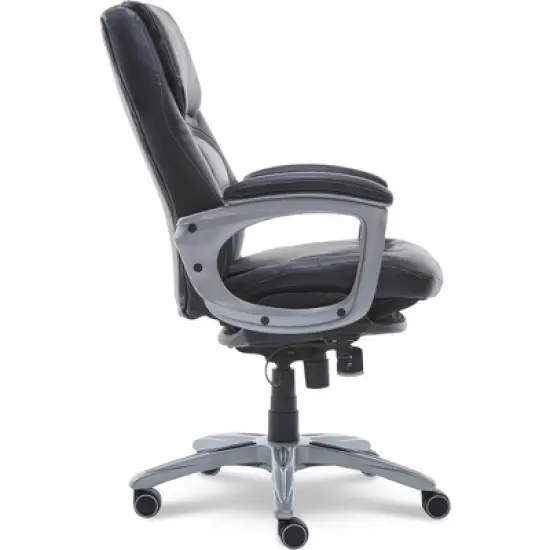 Back N Motion Health & Wellness Executive Chair Black Leather - Serta image {5}