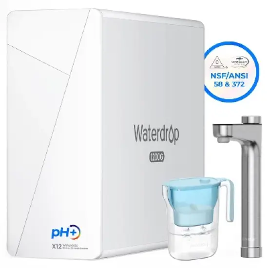 Waterdrop X12 Alkaline Mineral pH+ RO System Plus Long-Life Water Filter Pitcher image {9}