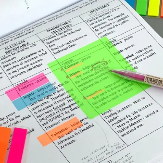 Wrapables 500pcs Transparent Sticky Notes Set, Memo Note Pads, Book Tabs, Page Markers, Sticky Notes, School and Office Supplies image {4}