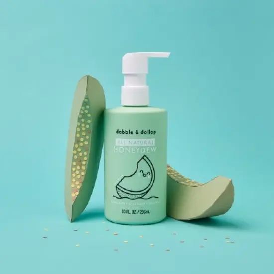 Dabble & Dollop Kids' 3-in-1 Shampoo, Body Wash & Bubble Bath - Honeydew - 10 fl oz image {2}