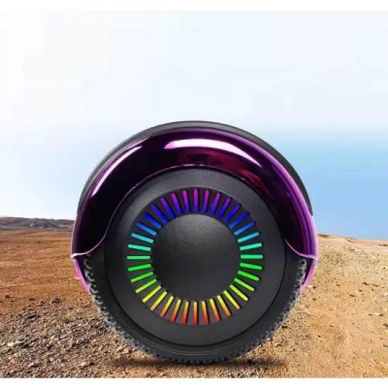 GlareWheel M3 Hoverboard LED Light Bluetooth Chrome Black image {5}