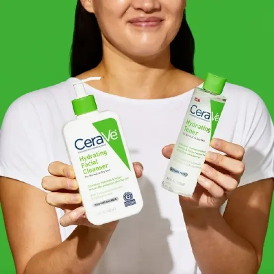 CeraVe Hydrating Toner for Face, Alcohol Free Facial Toner for Normal to Dry Skin - 6.8 fl oz image {13}