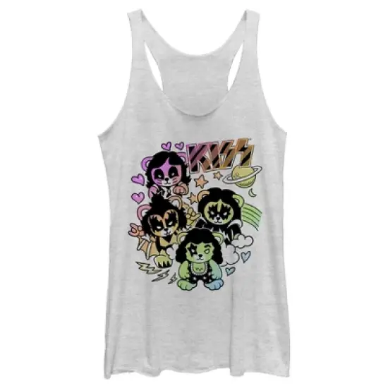 Women's KISS Bear Members Racerback Tank Top image {3}