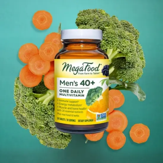 MegaFood Men's 40+  Immune Support & Bone Health One Daily Multivitamin - 30ct image {4}