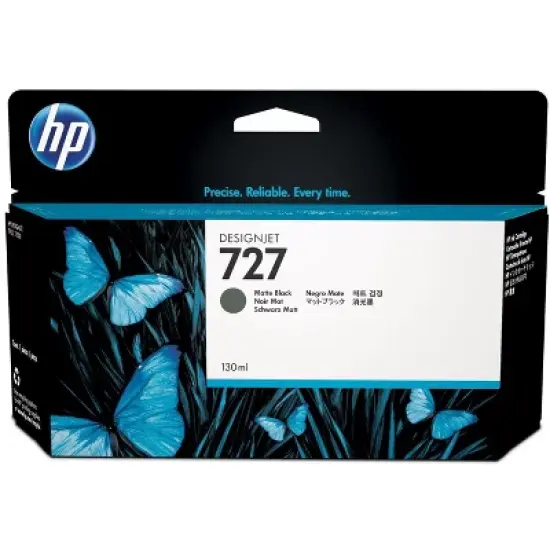 HP 727 130-ml Matte Black DesignJet Ink Cartridge, B3P22A image {8}