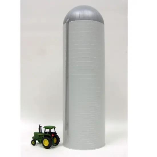 Standi Toys 1/64 Silver & Gray Plastic 20 x 60 Silo ST321, ST54013SL image {1}