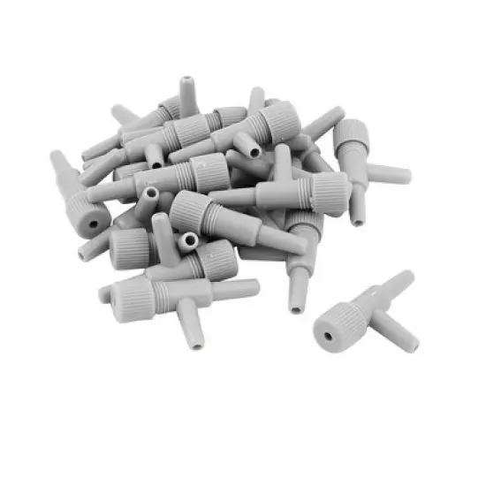 Unique Bargains Adjustable Aquarium Fish Oxygen Air Line Tubing Flow Control Valve Gray 20 Pcs image {2}