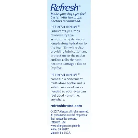 Refresh Optive Eye Drops - 0.5 fl oz image {10}