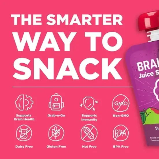 Brainiac Fruit Punch Juice Squeezer - 4pk/5 fl oz Pouches image {2}