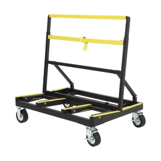 Heavy Duty Drywall Cart - 2200LB Capacity Folding Panel Dolly with Extendable Deck & Swivel Casters for Sheetrock, Plywood, Glass Transportation image {6}
