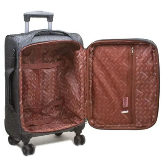Dejuno Aurora Lightweight Denim 3-Piece Spinner Luggage Set image {5}