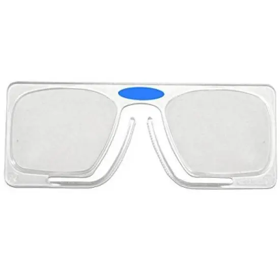Nose Resting Reading Glasses Clear Blue +1.75 Power Compact Pocket Portable Slim image {2}