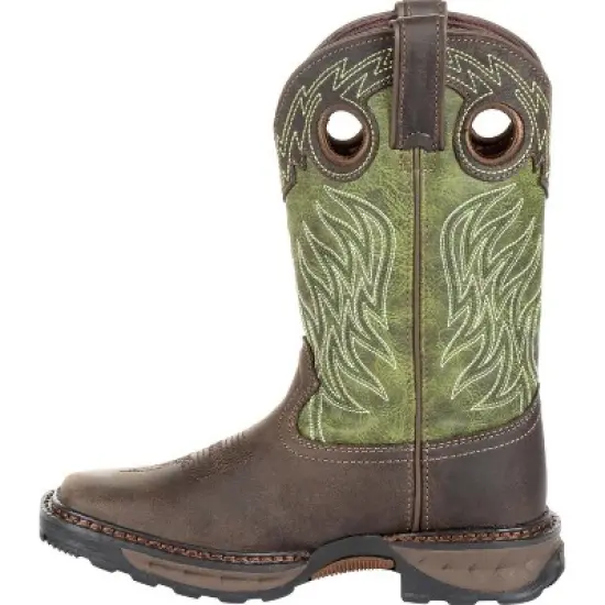 Lil' Durango Maverick XP Western Work Boot, DBT0215C, Green image {4}