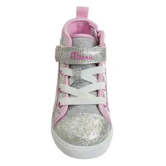 Disney Minnie Mouse Girls Light Up Canvas Sneakers. (Toddler/Little Kids). image {3}