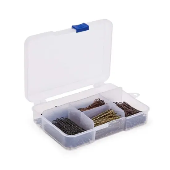 Okuna Outpost 360 Pieces U Shaped Hair Pins with Case, Hair Accessories for Women Girls (2 In, 4 Colors) image {6}