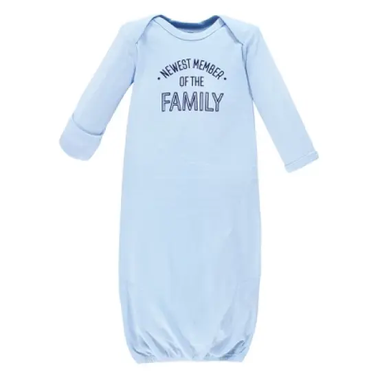 Hudson Baby Infant Boy Cotton Gowns, Newest Family Member image {4}