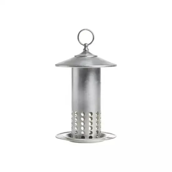 Pacific Bird and Supply Galvanized Silver Mealworm Bird Feeder - 11.25" image {2}