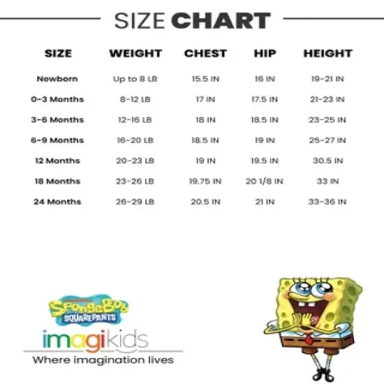 SpongeBob SquarePants Baby Romper and Hat Newborn to Infant  image {6}