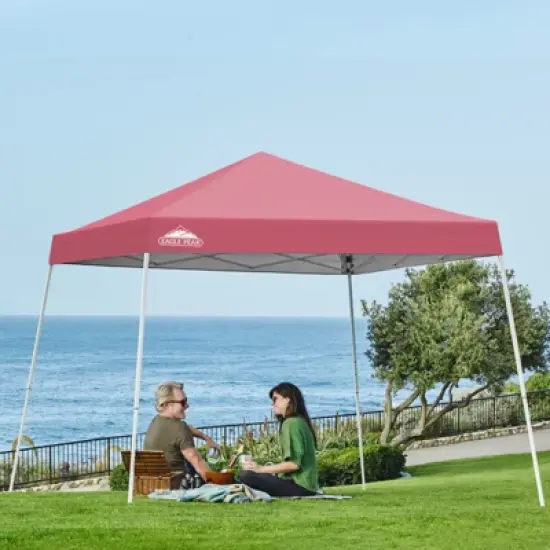 EAGLE PEAK Slant Leg Pop-up Canopy Tent Easy One Person Setup Instant Outdoor Beach Canopy Folding Portable Sports Shelter image {35}