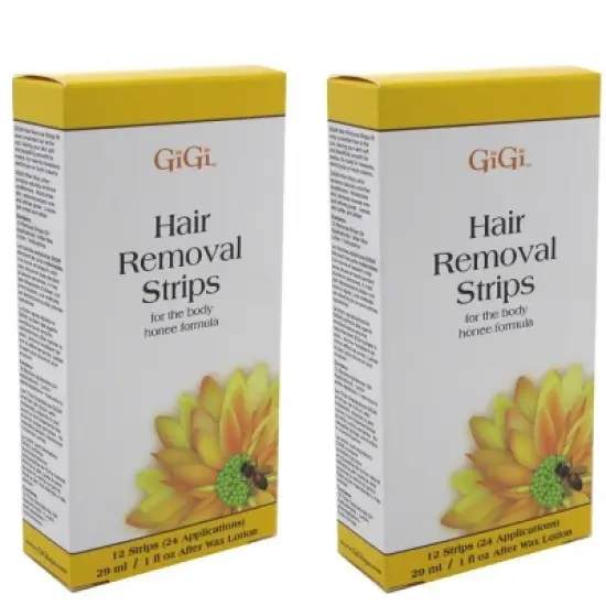 GiGi Hair Removal Strips for the Body - 12 strips (PACK OF 2) image {2}