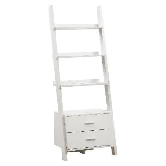 69" Ladder Bookcase with Drawers - EveryRoom image {6}