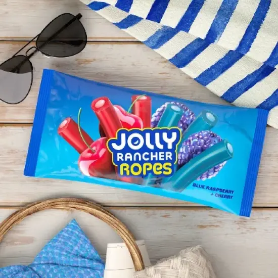 Jolly Rancher Ropes Blue Raspberry and Cherry Flavored Candy Laydown Bag - 10oz image {5}