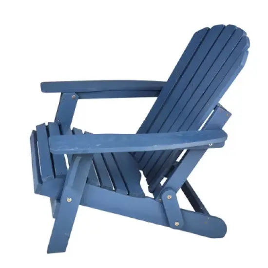 Whisen Oversized Wooden Adirondack Chair with Pre-Assembled Back image {10}