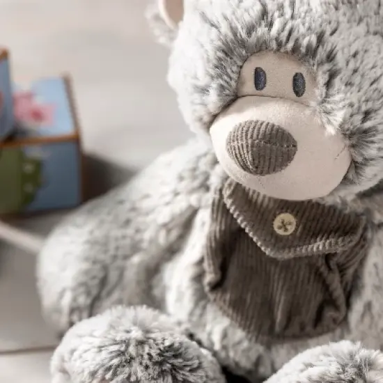 DEMDACO Gray Pocket Prayer Bear 16" image {6}