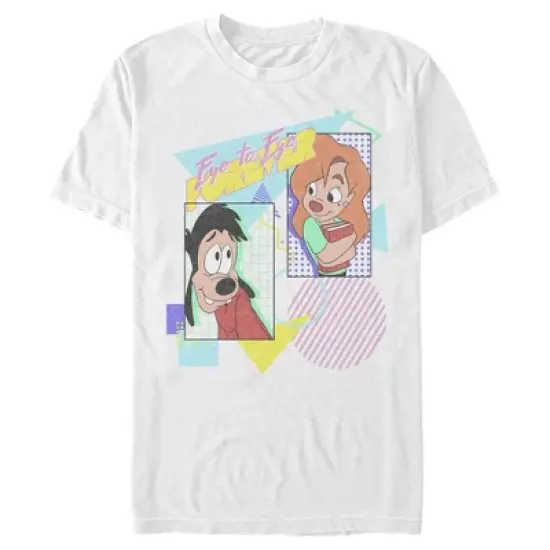 Men's A Goofy Movie Max and Roxanne Eye to Eye Forever T-Shirt image {4}