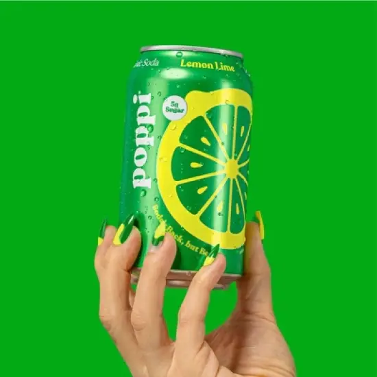 Poppi Lemon Lime Prebiotic Beverage - 4pk/12 fl oz Cans image {3}