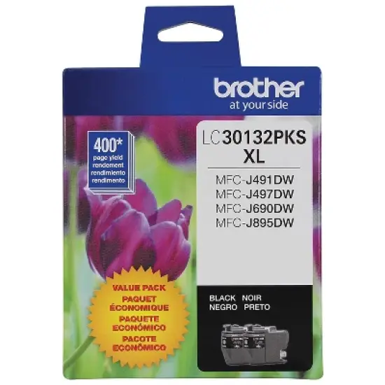 Brother Genuine LC30132PKS 2-Pack High-yield Black Ink Cartridges 24337424 image {5}