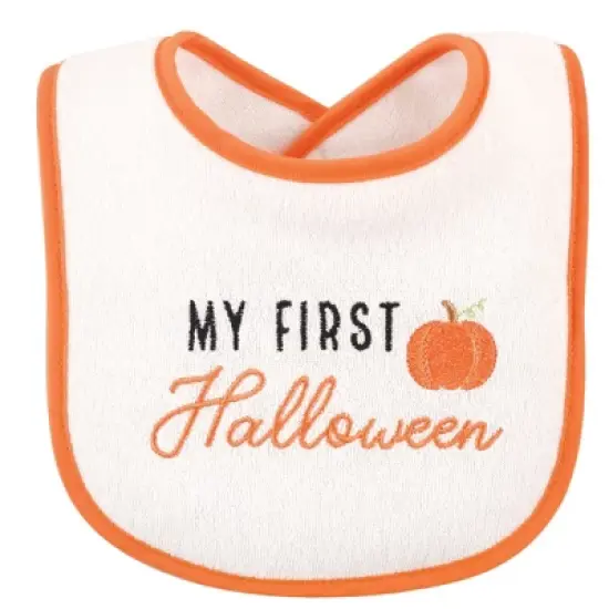 Hudson Baby Infant Cotton Terry Drooler Bibs with Fiber Filling 10pk, Holiday Birthday, One Size image {3}