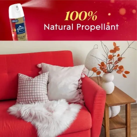 Glade Compressed Gas Air Freshener Aerosol - Warm Apple & Spices - 8oz image {8}