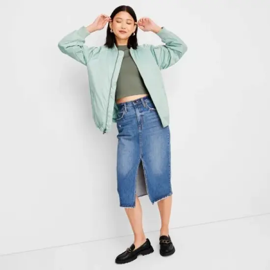 Women's Oversized Bomber Jacket - A New Day&trade; image {2}