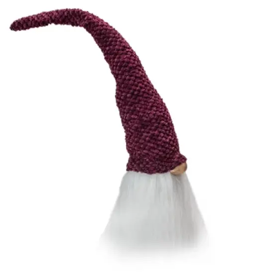 Northlight Gnome Head Christmas Decoration - 15" - Purple Plum and White image {2}
