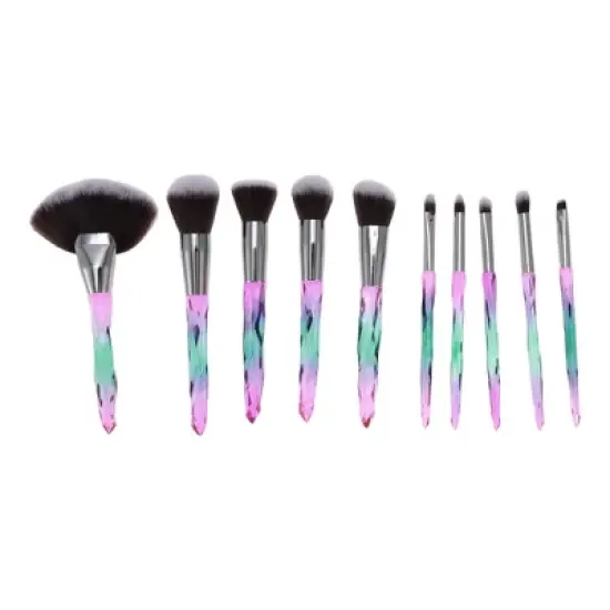 Unique Bargains Durable Lightweight Makeup Brush Set 10 Pcs image {7}