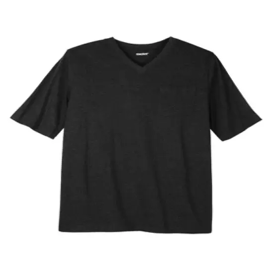 KingSize Men's Big & Tall Shrink-Less&trade; Lightweight Longer-Length V-neck T-shirt image {14}