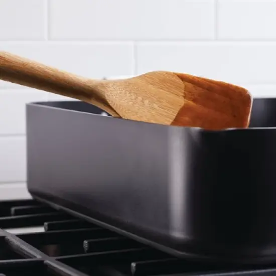 KitchenAid Hard Anodized Induction 13"x15.75" Roaster with Nonstick Rack: Turkey Roasting Pan, Oven-Safe, Matte Black image {10}