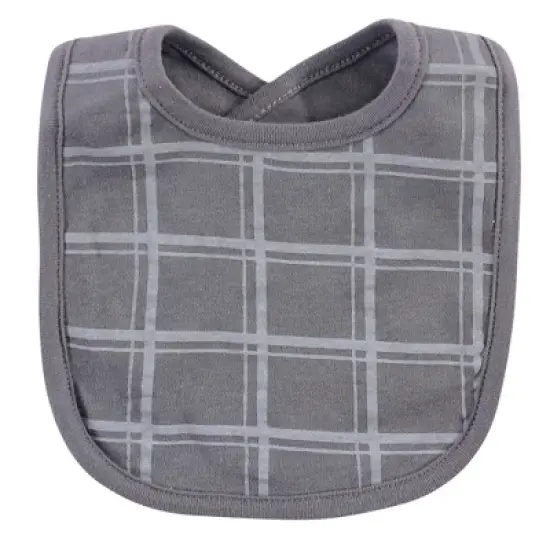 Hudson Baby Infant Cotton Bib and Sock Set 8pk, Little Man, One Size image {5}