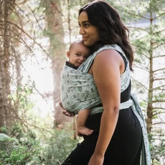 Moby Wrap Feather Knit Baby Carrier image {6}