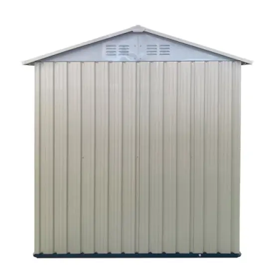 MOEPISY Outdoor Storage Garden Shed 5FTx3FT Apex Roof White image {7}