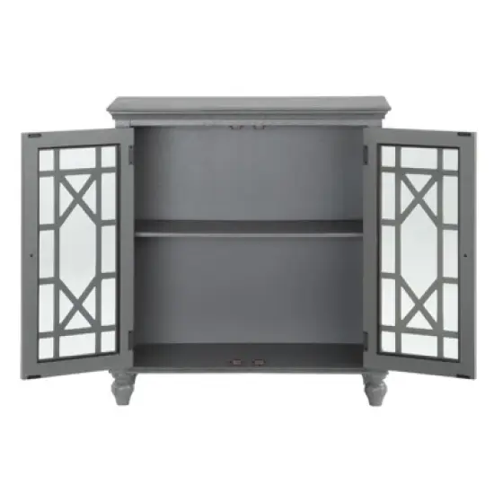 Eliza Wood Sideboard in Antique Gray - Lexicon image {2}