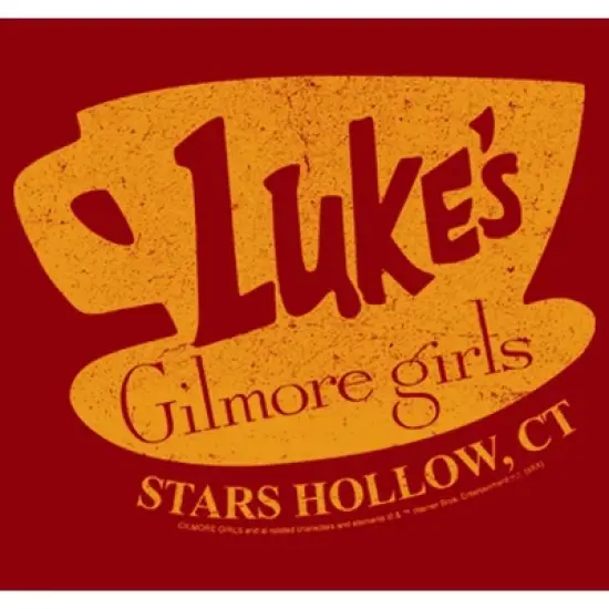 Men's Gilmore Girls Distressed Luke's Diner Logo T-Shirt image {1}