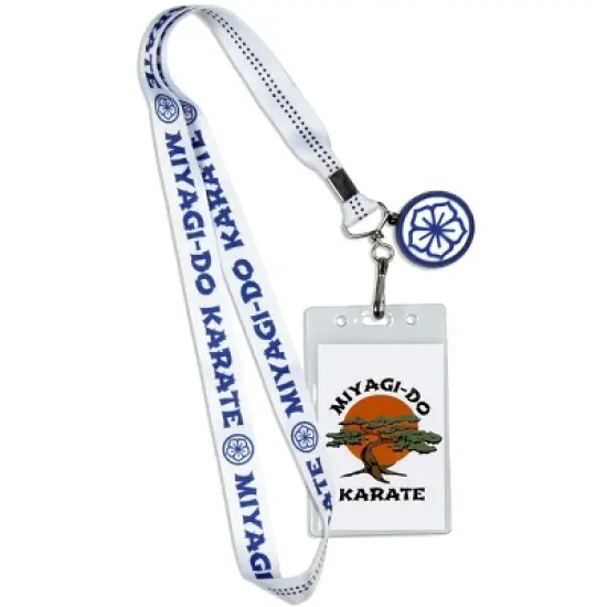 Cobra Kai Miyagi-Do Karate Dojo Lanyard Clear ID Badge Holder image {3}