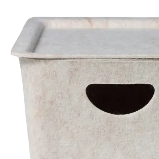 Felt Storage with Lid Beige - Bullseye's Playground&trade; image {4}