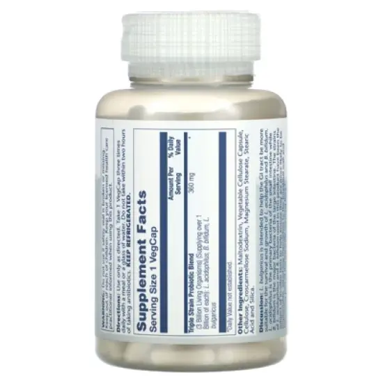 Solaray Freeze Dried Multidophilus Probiotic, 3 Billion CFU, 180 VegCaps image {1}
