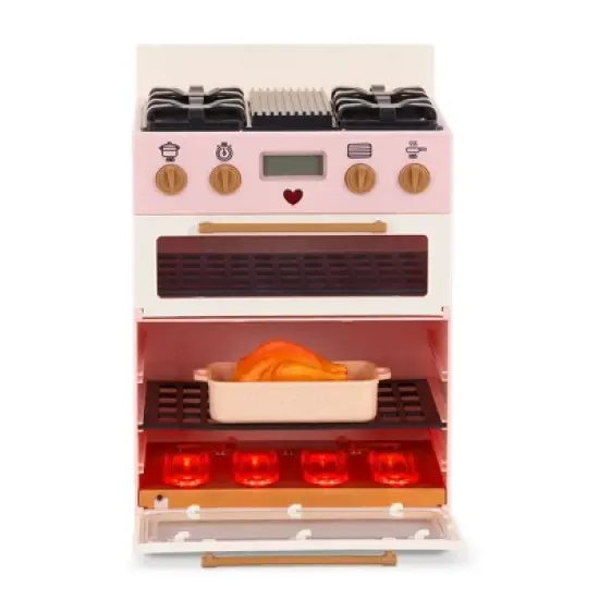 Our Generation Make & Bake Stove with Oven & Cooking Sounds Accessory Set for 18" Dolls image {4}